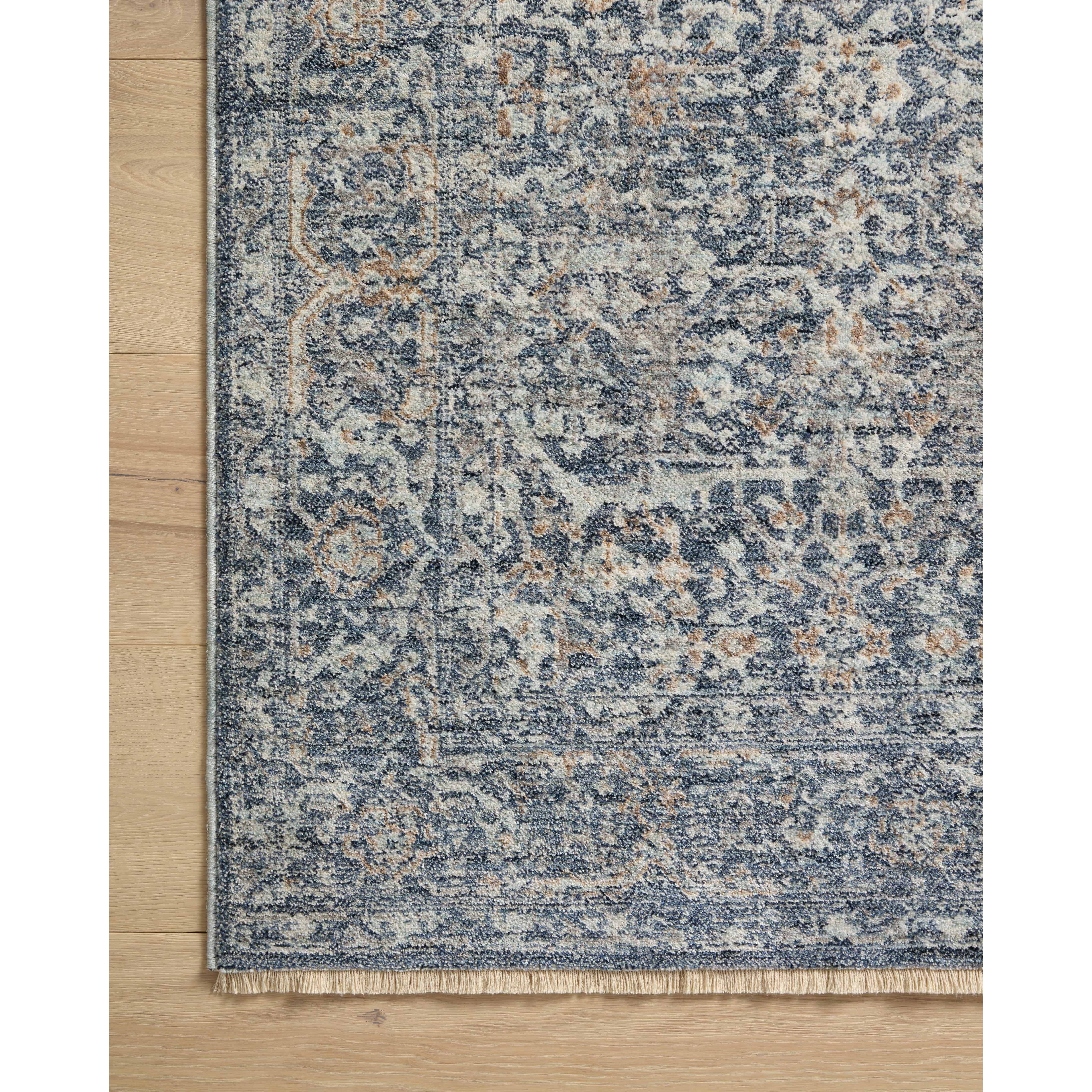 The Angela Rose x Loloi Blake BLA-03 Denim / Taupe rug features traditional motifs that have softened into the background, making it an effortless neutral in any room. Muted earth-toned palettes complement a range of furniture, while subtle cream-colored fringe at the edges add texture and framing. Amethyst favorite! Amethyst Home provides interior design services, furniture, rugs, and lighting in the Alpharetta metro area.