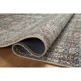 Featuring Amber Lewis x Loloi Georgie Moss / Bark Rug by Loloi at Amethyst Home. Inspired by interior designer Amber Lewis' penchant for vintage rugs, the Georgie Moss / Bark rug features a printed construction with incredible durability, color saturation, and no shedding. The rug's low, flat pile is designed for easy vacuuming and feels smooth underfoot. Georgie also carries the Oe. Amethyst Home provides interior design, new construction, custom furniture, and area rugs in the Boston metro area.