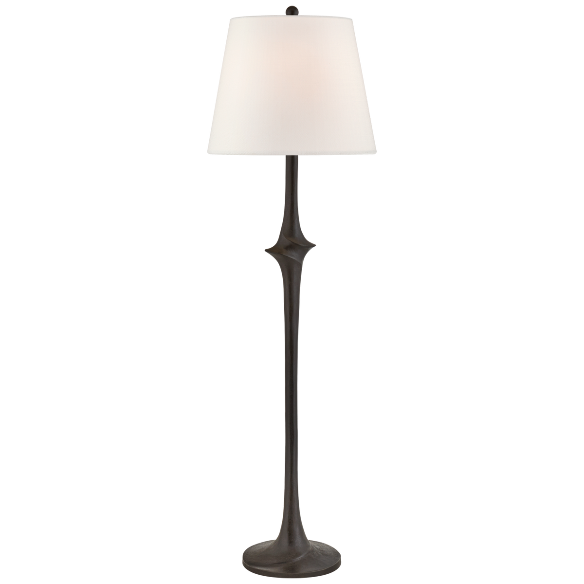 Bates Large Sculpted Floor Lamp - Aged Iron