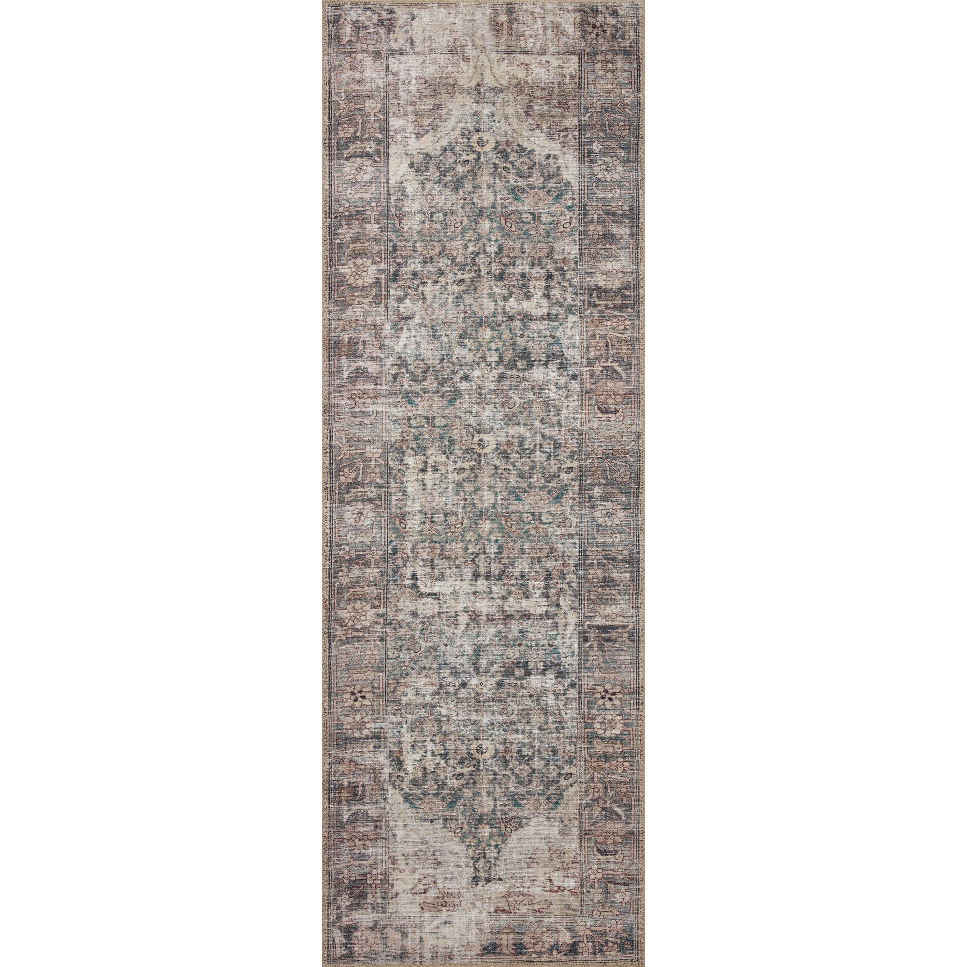 Inspired by interior designer Amber Lewis' penchant for vintage rugs, the Georgie Collection features a printed construction with incredible durability, color saturation, and no shedding. The rug's low, flat pile is designed for easy vacuuming and feels smooth underfoot. Georgie also carries the Oeko-TexÂ® label, ensuring the rug's materials do not contain harmful substances. Amethyst Home provides interior design, new construction, custom furniture, and area rugs in the Laguna Beach metro area.