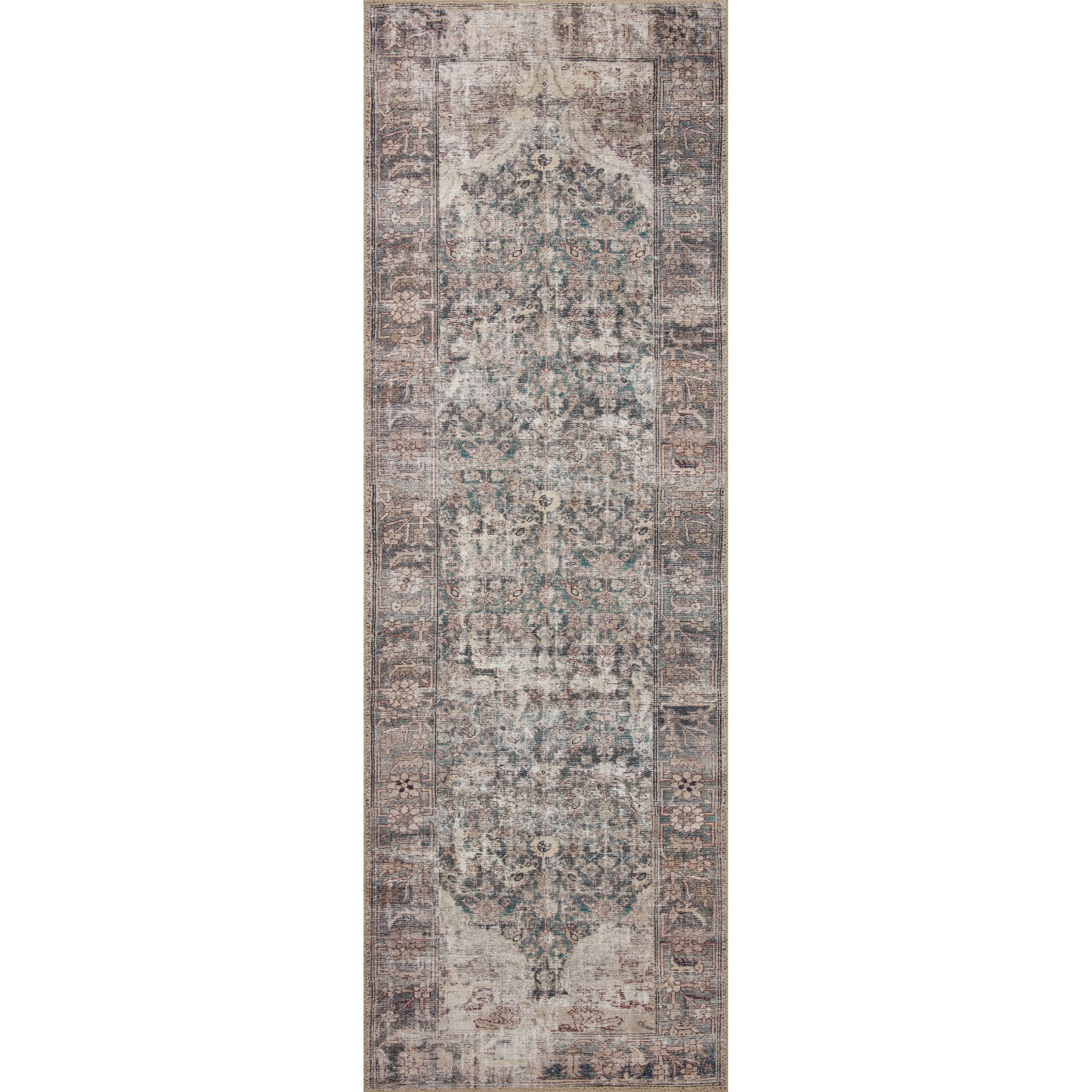 Inspired by interior designer Amber Lewis' penchant for vintage rugs, the Georgie Collection features a printed construction with incredible durability, color saturation, and no shedding. The rug's low, flat pile is designed for easy vacuuming and feels smooth underfoot. Georgie also carries the Oeko-TexÂ® label, ensuring the rug's materials do not contain harmful substances. Amethyst Home provides interior design, new construction, custom furniture, and area rugs in the Laguna Beach metro area.