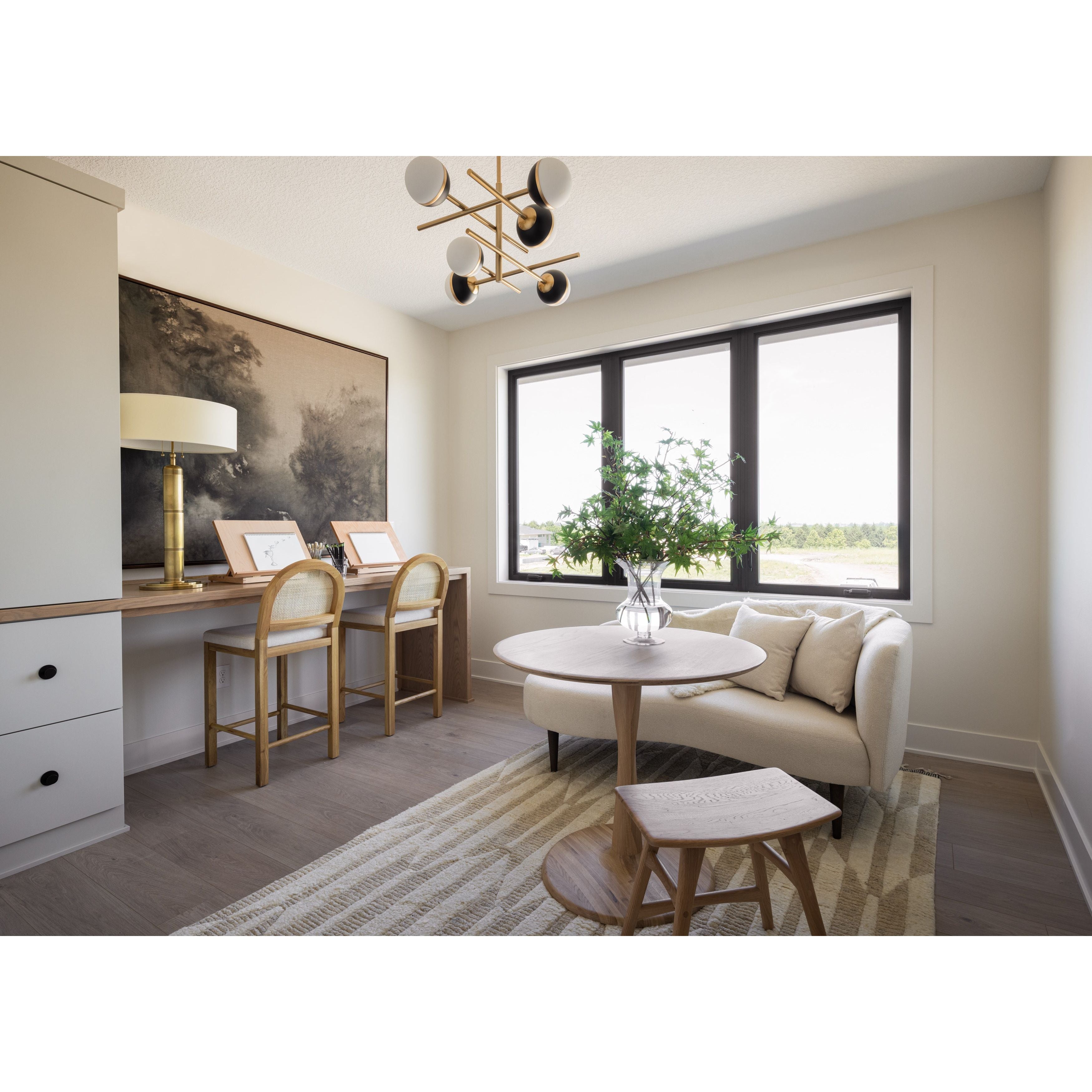 Oak Round Torsion Dining Table