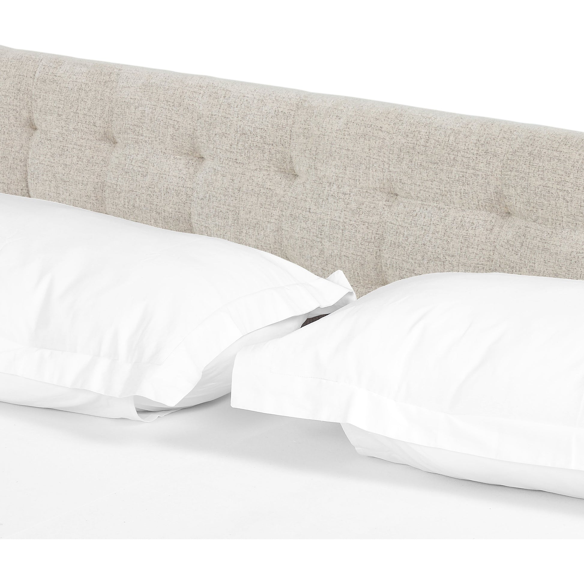 Newhall Plushtone Linen King Bed - Amethyst Home