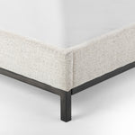 Featuring Newhall Short Bed - Plushtone Linen by Four Hands at Amethyst Home. Subtle, modern elegance. A low, tufted headboard in a neutral, chenille-like covering pairs with a simple gunmetal iron base.
King Overall Dimensions: 80.50"W x 86.50"L x 40.25"HQueen Overall Dimensions: 64.50"W x 86.50"L x 40.25"H
Colors: Plushtone Linen, Light GunmetalMaterials: 10.  Amethyst Home provides interior design, new home construction design consulting, vintage area rugs, and lighting in the Tampa metro area.