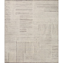 Featuring Carrier & Company x Loloi Moore Dove / Ivory Hand-Knotted Rug by Loloi at Amethyst Home. The Moore Collection for Carrier and Company x Loloi is a sophisticated area rug with a subtle interplay of higher, lighter tone pile above a deeper-toned base pile. Abstract geometric patterns in airy, neutral palettes create a sense of freshness and textured d.  Amethyst Home provides interior design, new home construction design consulting, vintage area rugs, and lighting in the Austin metro area.