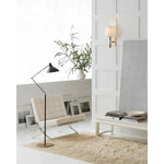 Featuring Charlton Floor Lamp by Visual Comfort at Amethyst Home. The Charlton Floor Lamp by Visual Comfort has a three points of movement and is the perfect lamp for your desk, living room, or other area needing extra lighting. 
Designer: AERIN
Height: 51" - 63"Width: 12"Extension: 42"Base: 12" RoundSocket: E26 Keyless w/ Floor SwitchWattage: 60 AWei.  Amethyst Home provides interior design, new home construction design consulting, vintage area rugs, and lighting in the Salt Lake City metro area.