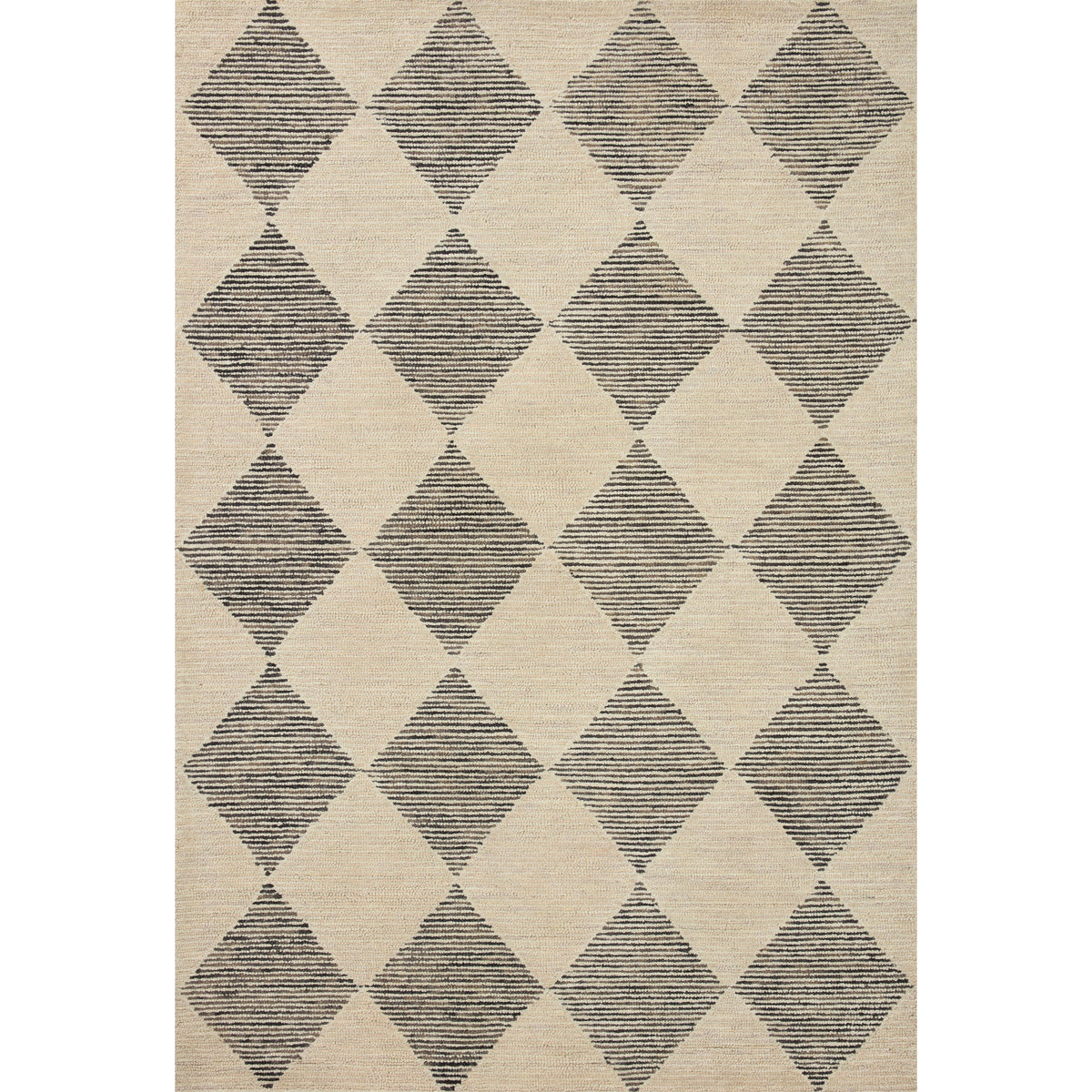 Chris Loves Julia x Loloi Francis Beige / Charcoal Rug