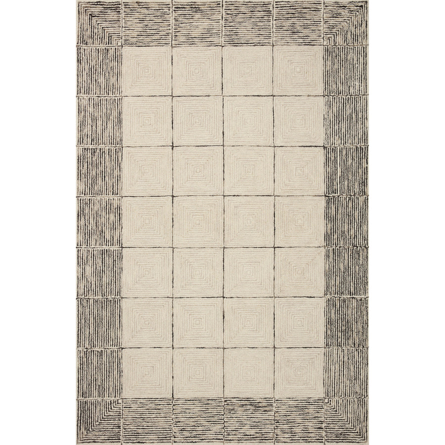 Chris Loves Julia x Loloi Francis Cream / Black Rug