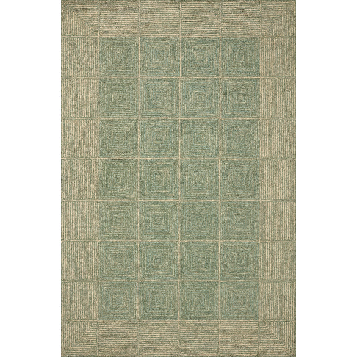 Chris Loves Julia x Loloi Francis Green / Natural Rug