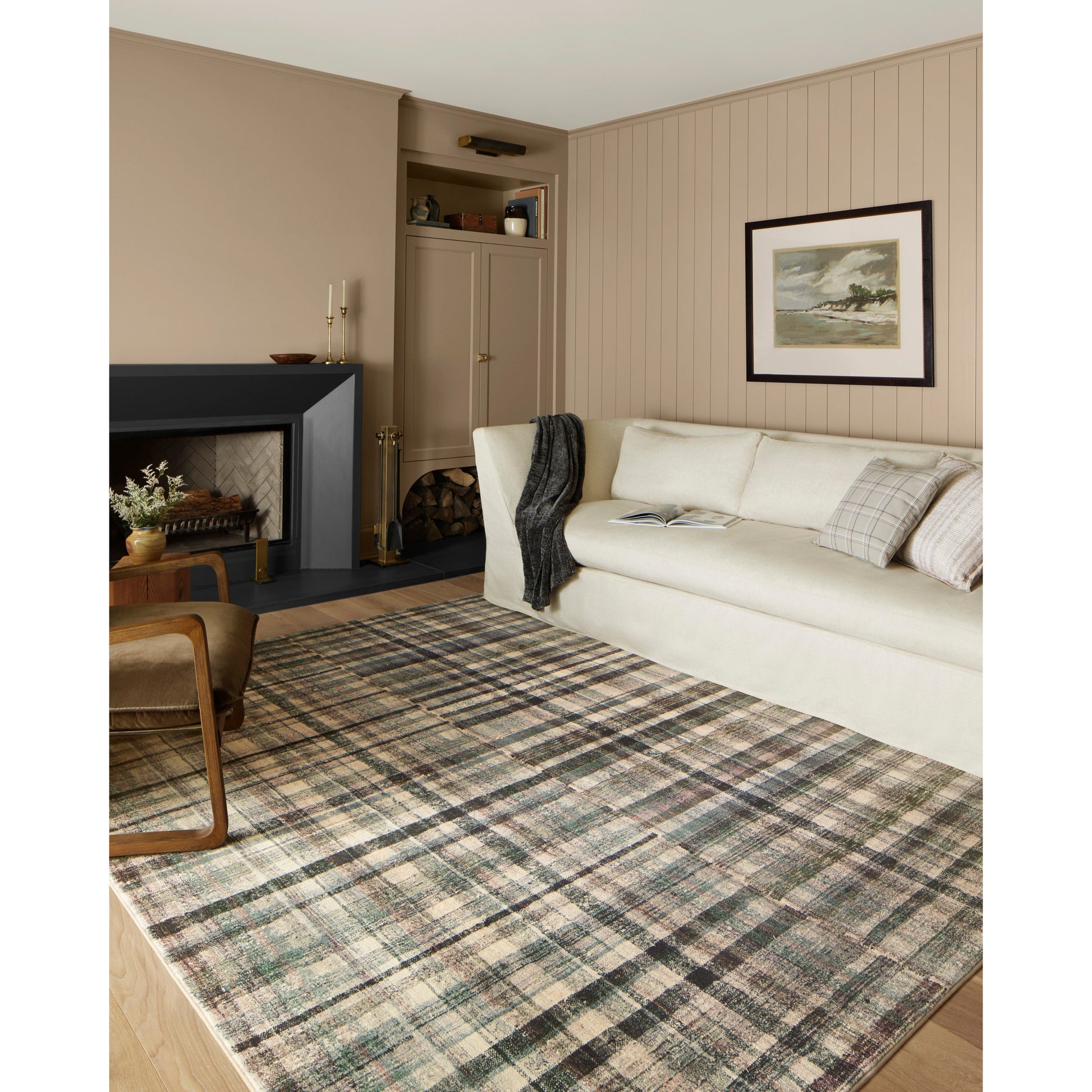 The plaid trend is here and we are ready for it! Blending vintage + modern, the Humphrey Forest / Multi rug looks beautiful with dark toned woods, moody walls, and heirloom pieces. Made of a dreamy cloud-pile texture that mimics the soft pile of a sheepskin, it's an Amethyst favorite! Amethyst favorite! Amethyst Home provides interior design services, furniture, rugs, and lighting in the Winter Garden metro area.