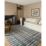 Featuring Chris Loves Julia x Loloi Humphrey Plum / Multi Rug by Loloi at Amethyst Home. The plaid trend is here and we are ready for it! Made of a dreamy CloudPile™ texture that mimics the soft pile of a sheepskin, the Humphrey Plum / Multi rug is an Amethyst favorite!
The Humphrey Plum / Multi rug for Chris Loves Julia x Loloi prove that stripes and plaid never go out of style in the rig. Amethyst Home provides interior design services, furniture, rugs, and lighting in the Alpharetta metro area.