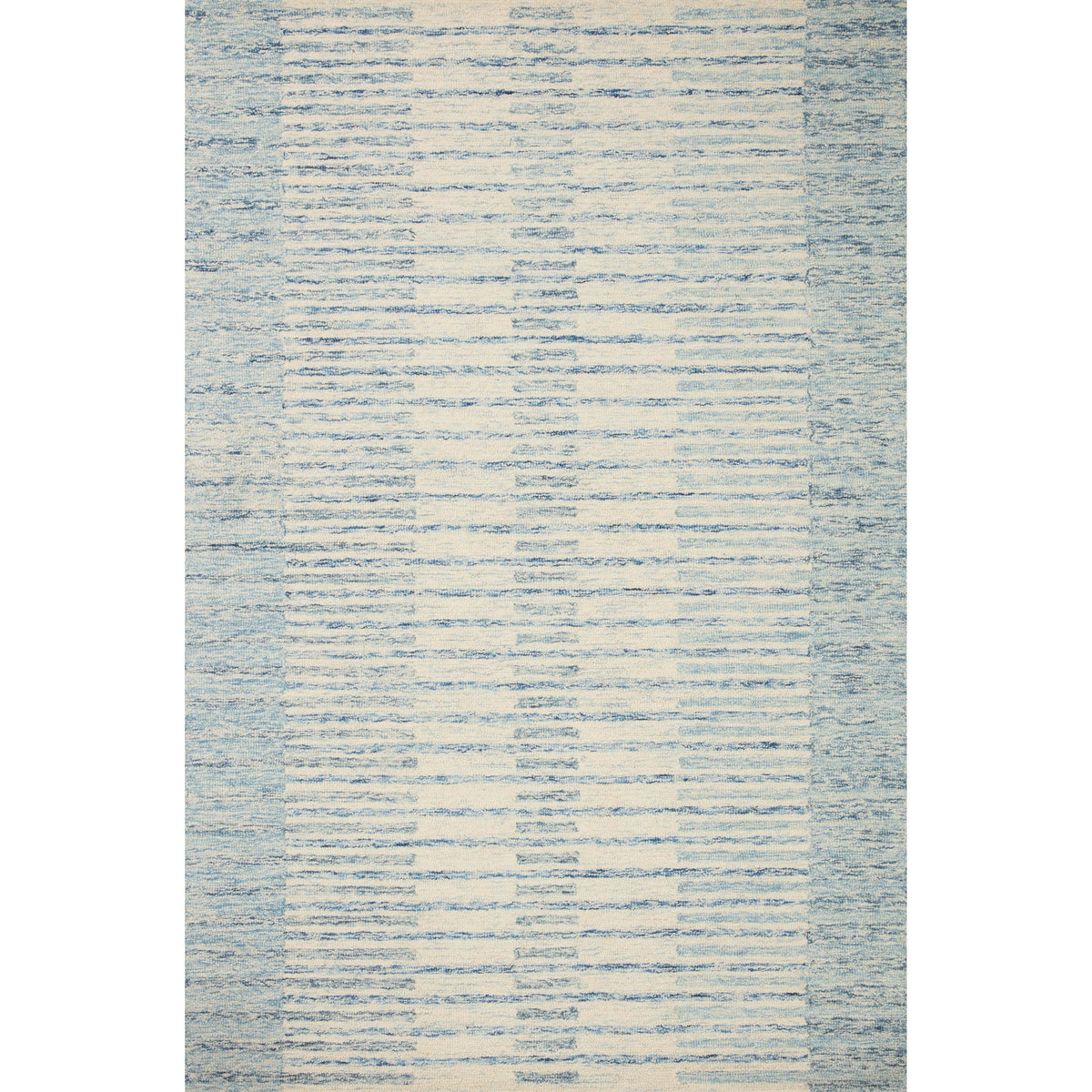 Chris Loves Julia x Loloi Chris Ivory / Denim Rug