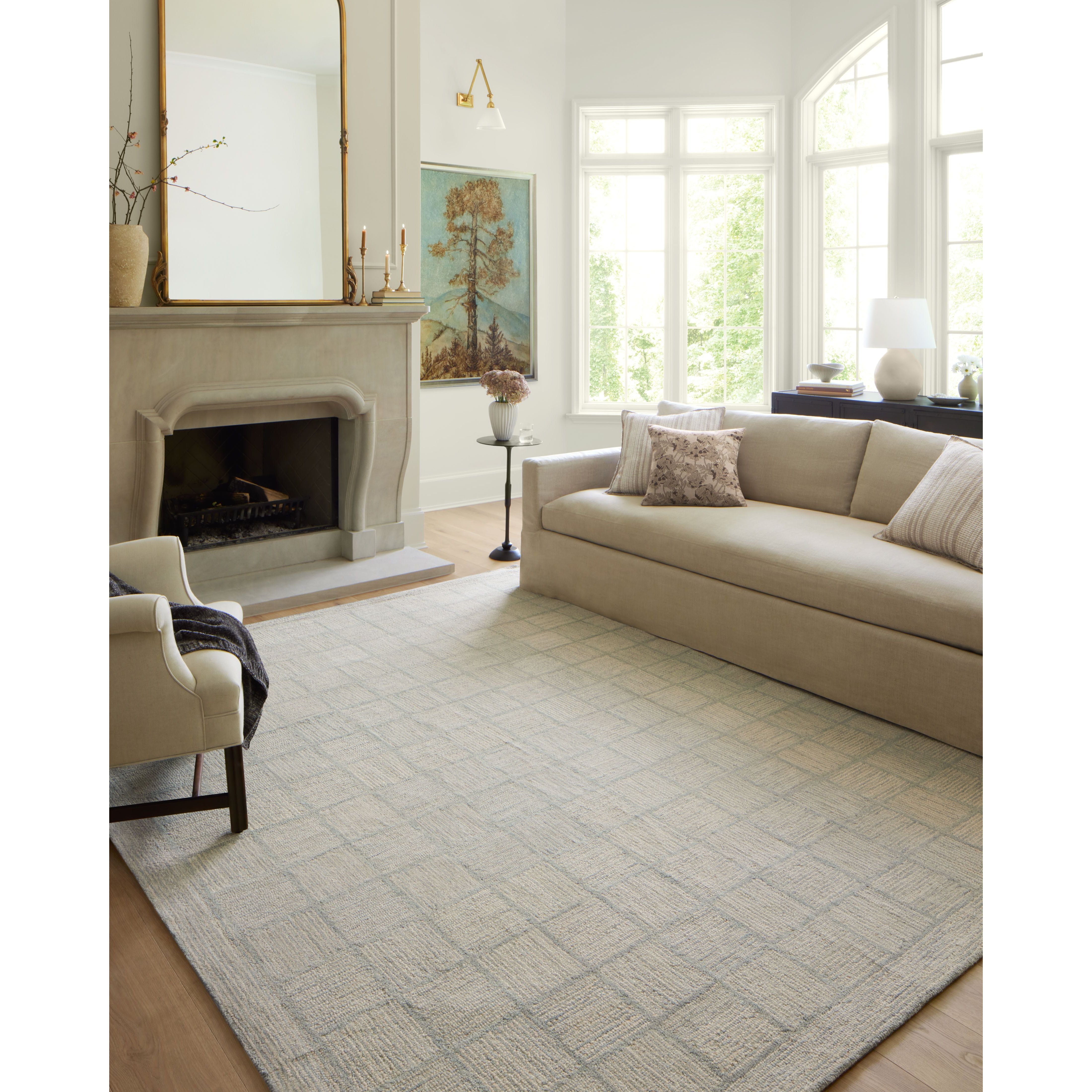 An Amethyst favorite — this happy sky color is neutral enough to keep a space calm yet optimistic. The subtle geometric look is perfection in this Francis FRA-03 CJ Silver / Sky rug. Amethyst Home provides interior design services, furniture, rugs, and lighting in the Omaha metro area.