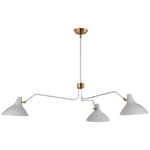 Charlton Large Triple Arm Chandelier is a sleek and elegant chandelier that will hypnotize its audience. You will become mesmerized as the intricately fashioned chandelier coils and bends in golden spirals; weaving itself elaborately within the sharp polished lines of the hexagonal silhouette. Th graceful pattern of the metal detailing compliments the painted wood component of this piece. Amethyst Home provides interior design services, furniture, rugs, and lighting in the Austin metro area.