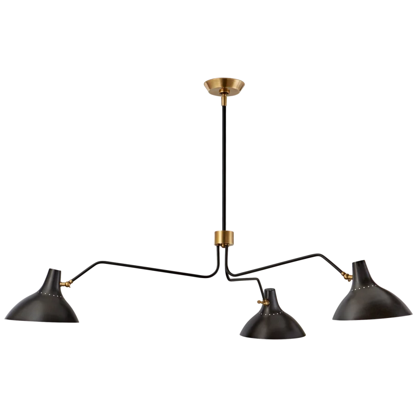 Charlton Large Triple Arm Chandelier