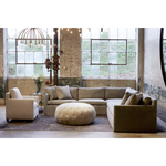 A modern, tailored sofa made with the right stuff -- the Louis 2 Arm Sectional - Essentials is a classic, updated silhouette that is stunning in Cisco Brothers' curated fabric selection.  It’s two-over-two cushions provide the perfect seating to catch up with old friends or entertain new ones.  Overall: 120"w x 120"d x 31"h