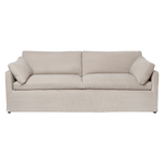 This Louis sofa is a shop favorite -- simply beautiful and so comfortable for the modern family!  The Louis Sofa blends modern and coastal aesthetics with clean lines, a straight skirt, and a subtle 2" slit. It’s two-over-two cushions provide the perfect seating to catch up with old friends or entertain new ones. Photographed in Logan Silver.
