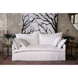 Featuring Paloma 80" Sofa by Cisco Brothers at Amethyst Home. The Paloma Sofa from Cisco Brothers has a casual, chic look. This sofa brings a sense of comfort and ease into your space with its inviting design -- a perfect sofa to melt into after a long day. Photographed in Otis White. 
Overall: 80"w x 40"d x 33"hSitting Space: 60"w x 24"dSeat Height: 20"h.  Amethyst Home provides interior design, new home construction design consulting, vintage area rugs, and lighting in the Scottsdale metro area.