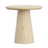 Featuring Avril Travertine Side Table by Dovetail at Amethyst Home. Bring a sense of style and convenience to your home with the Avril Side Table. This eye-catching piece will bring a touch of sophistication to any room, allowing you to enjoy effortless convenience and timeless elegance.Overall Dimensions: 18" W x 18" L x 18" HMaterial : Travertine Stone. Amethyst Home provides interior design, new home construction design consulting, vintage area rugs, and lighting in the Alpharetta metro area.