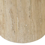 Featuring Avril Travertine Side Table by Dovetail at Amethyst Home. Bring a sense of style and convenience to your home with the Avril Side Table. This eye-catching piece will bring a touch of sophistication to any room, allowing you to enjoy effortless convenience and timeless elegance.Overall Dimensions: 18" W x 18" L x 18" HMaterial : Travertine Sto. Amethyst Home provides interior design, new home construction design consulting, vintage area rugs, and lighting in the Salt Lake City metro area.
