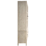 Featuring Capistrano Cabinet by Dovetail at Amethyst Home. Bring stylish storage into your home with the stunning Capistrano Cabinet. Crafted with premium quality materials, this attractive cabinet will provide ample room for organizing your favorite items.
Depth : 18 inFinish : Light Warm Wash FinishHeight : 90 inMaterial : Reclaimed Pine WoodVolume : 73 cu . Amethyst Home provides interior design, new home construction design consulting, vintage area rugs, and lighting in the Seattle metro area.