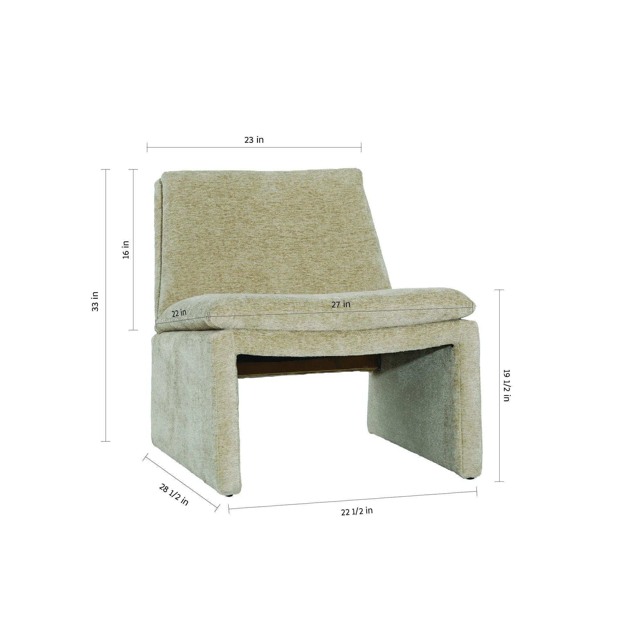 Featuring Gisella Occasional Chair by Dovetail at Amethyst Home. Chic seating for a minimalist retreat with a carefree vibe.
27"w x 34"d x 31"h
Polyester blend upholstery.. Amethyst Home provides interior design, new home construction design consulting, vintage area rugs, and lighting in the Kansas City metro area.