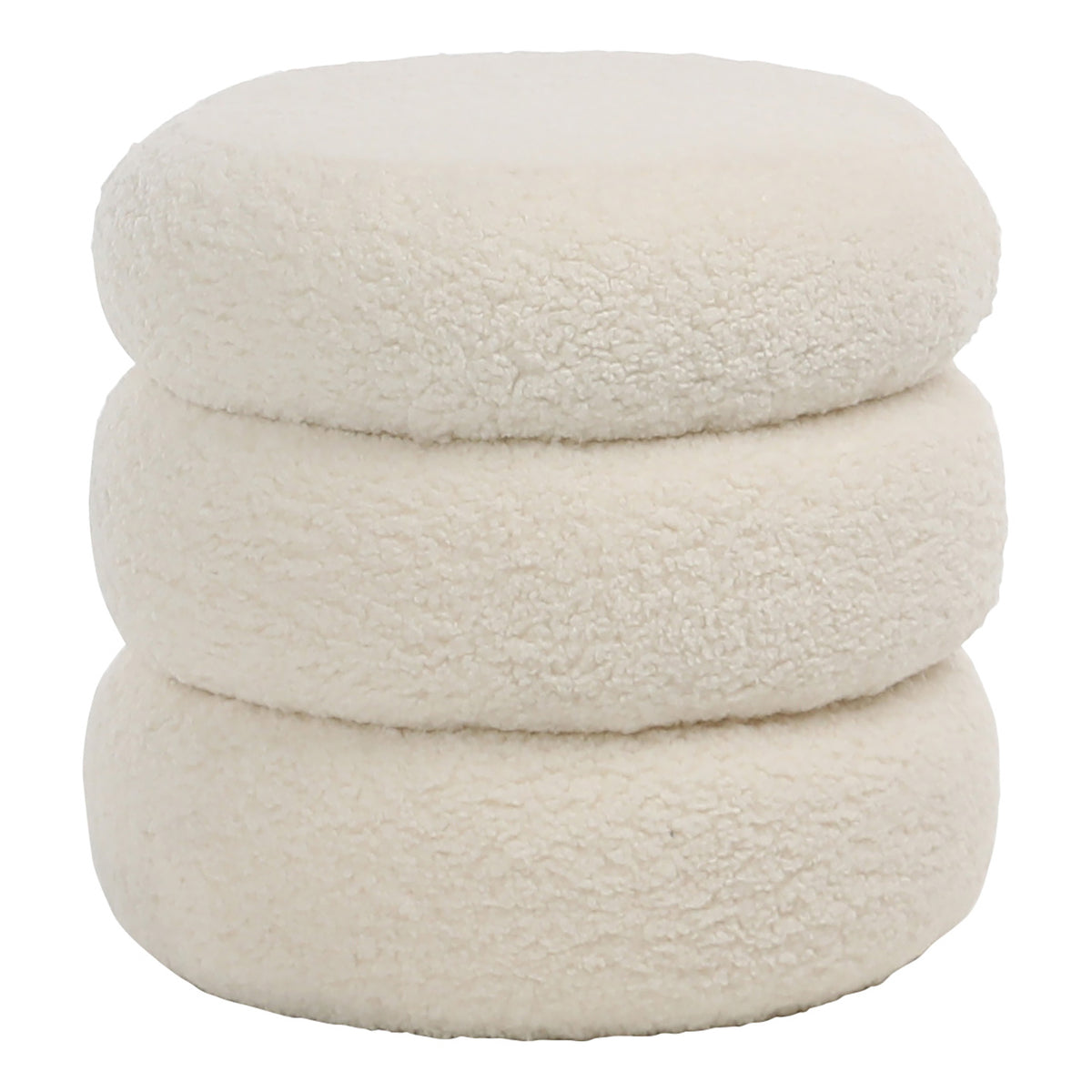 Jolo Faux Sheepskin Ottoman | ready to ship!