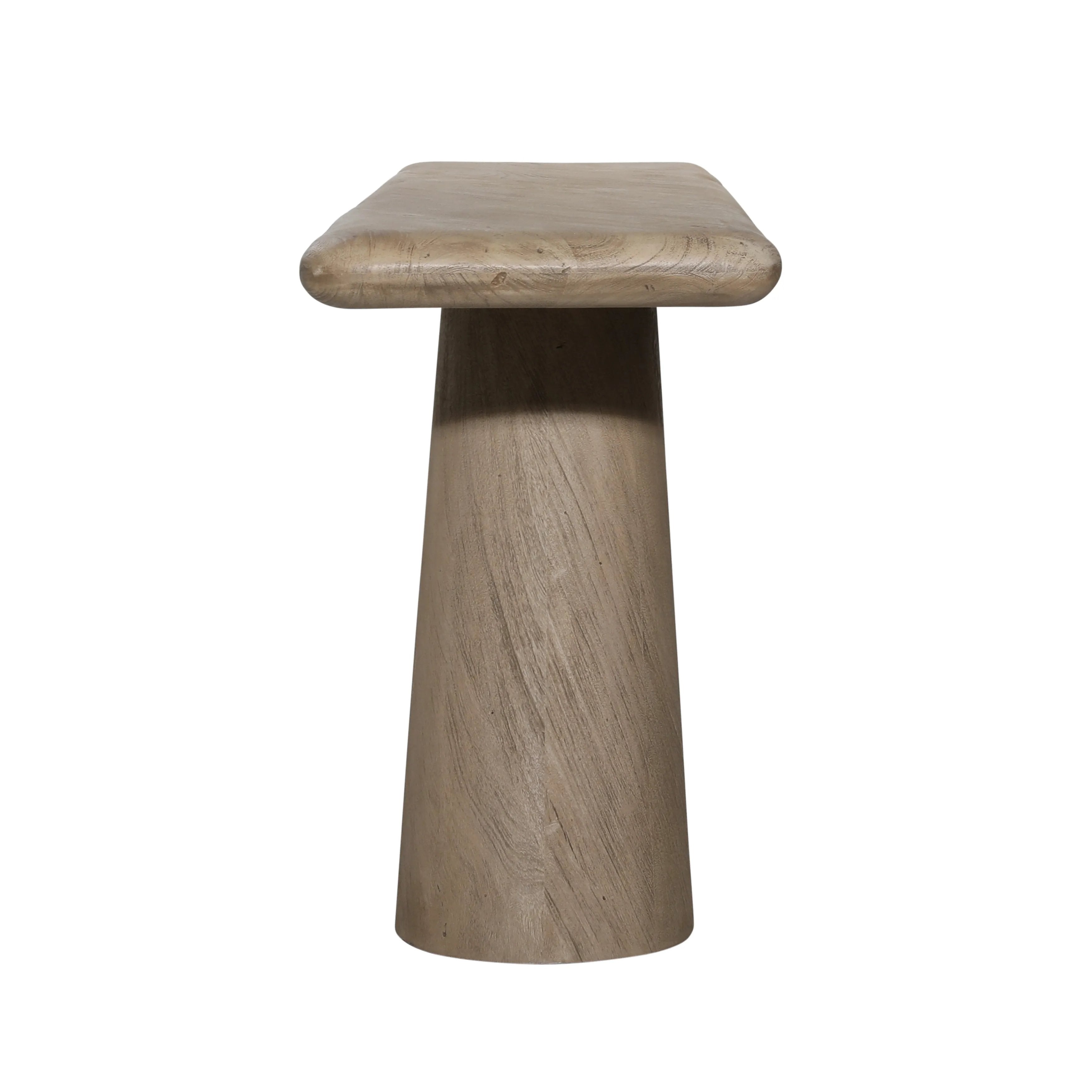 Featuring Marci Console Table by Dovetail at Amethyst Home. An organic modern statement console table -- the unique shape and rounded edges gives us all the wabi sabi vibes.
70" w x 17" d x 30" hMaterial : Acacia WoodWeight : 159 lbs
White glove delivery recommended.. Amethyst Home provides interior design, new home construction design consulting, vintage area rugs, and lighting in the Dallas metro area.