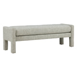 Featuring Myron Bench by Dovetail at Amethyst Home. Introducing the Myron Bench - a perfect addition to any home's seating options. This bench provides comfortable and stylish seating for any room in your house. With its sleek design and sturdy construction, it is also a great space-saving solution.
Overall Dimensions: 18.5 in W x 57.5 in L x 18.5 in H
Weig. Amethyst Home provides interior design, new home construction design consulting, vintage area rugs, and lighting in the San Diego metro area.
