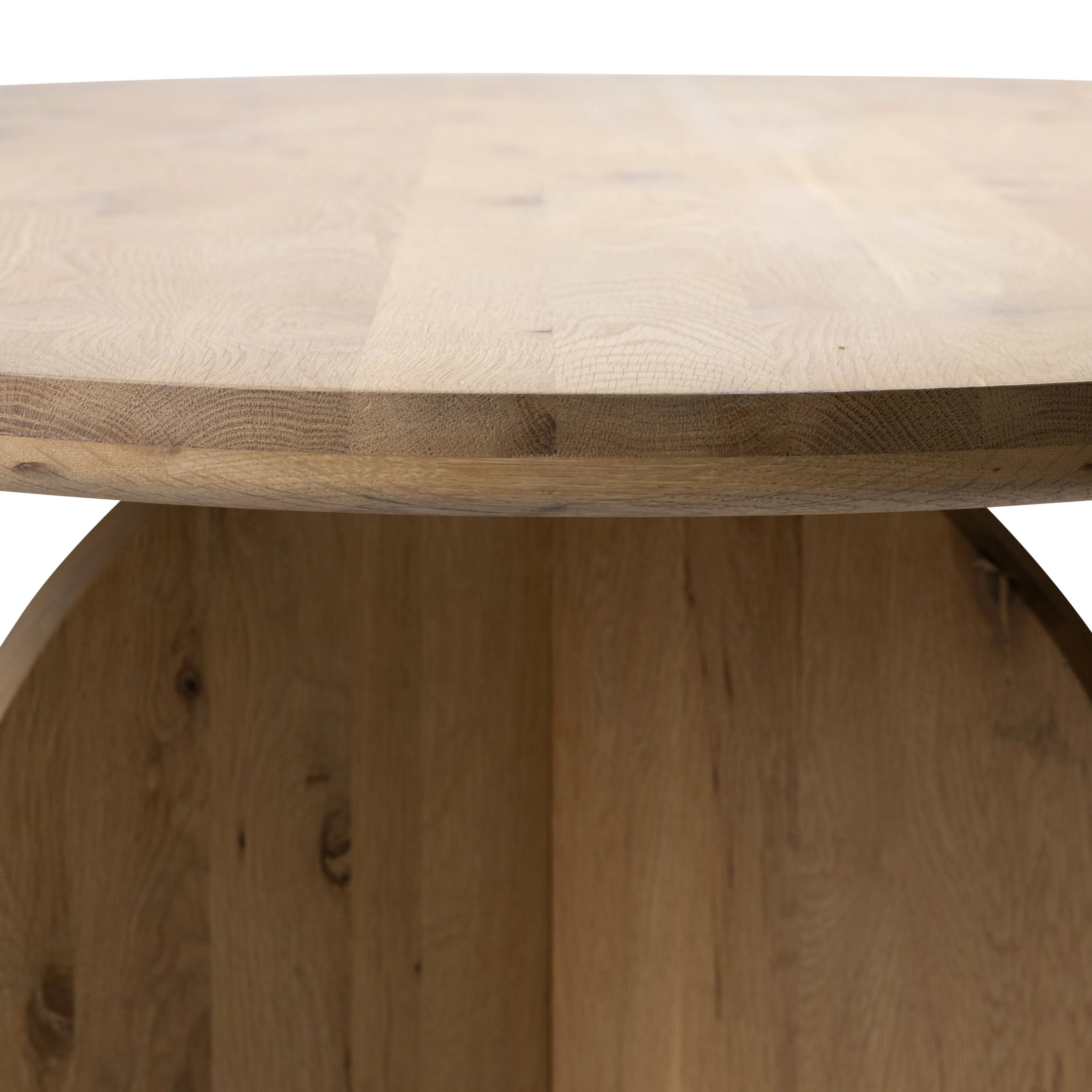 Featuring Navarro Dining Table by Dovetail at Amethyst Home. A modern piece that will serve as the perfect dining table for everyday living. Our Navarro Dining Table features an oval tabletop and a double x-shaped pedestal base that effortlessly combines modern and sculptural design that is admirable from every angle. Crafted with solid oak wood and sea. Amethyst Home provides interior design, new home construction design consulting, vintage area rugs, and lighting in the Newport Beach metro area.
