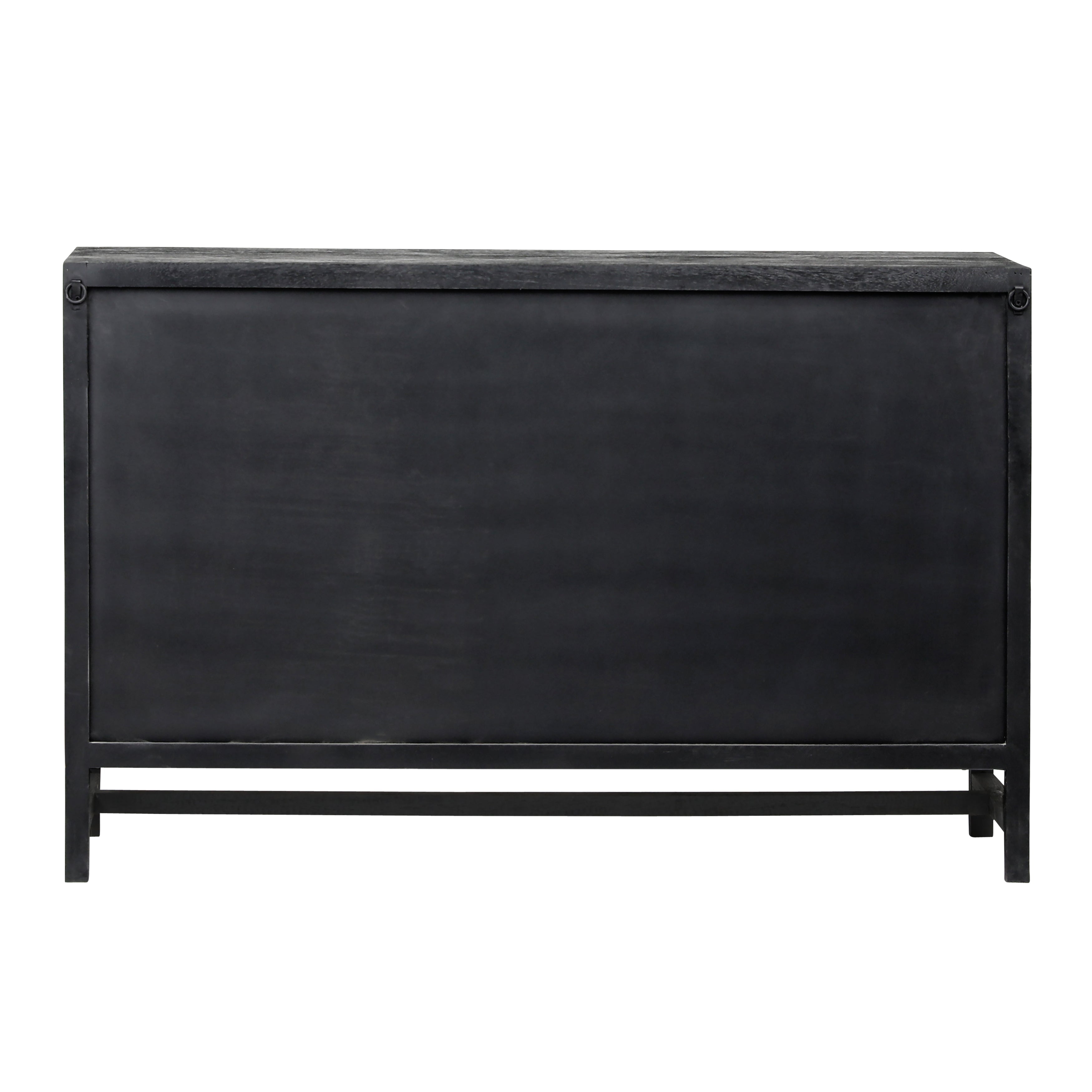 Featuring Owen Black Sideboard by Dovetail at Amethyst Home. This sleek Owen Black Sideboard adds contemporary style and functionality to your living space. Crafted from wood, it provides storage and display options with two drawers and two shelves. Its sleek black finish and minimalistic design bring a modern elegance to any room.
50w x 14d x 32h
Mango wo. Amethyst Home provides interior design, new home construction design consulting, vintage area rugs, and lighting in the Alpharetta metro area.