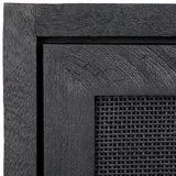 Featuring Owen Black Sideboard by Dovetail at Amethyst Home. This sleek Owen Black Sideboard adds contemporary style and functionality to your living space. Crafted from wood, it provides storage and display options with two drawers and two shelves. Its sleek black finish and minimalistic design bring a modern elegance to any room.
50w x 14d x 32h
Mango wood w. Amethyst Home provides interior design, new home construction design consulting, vintage area rugs, and lighting in the Austin metro area.