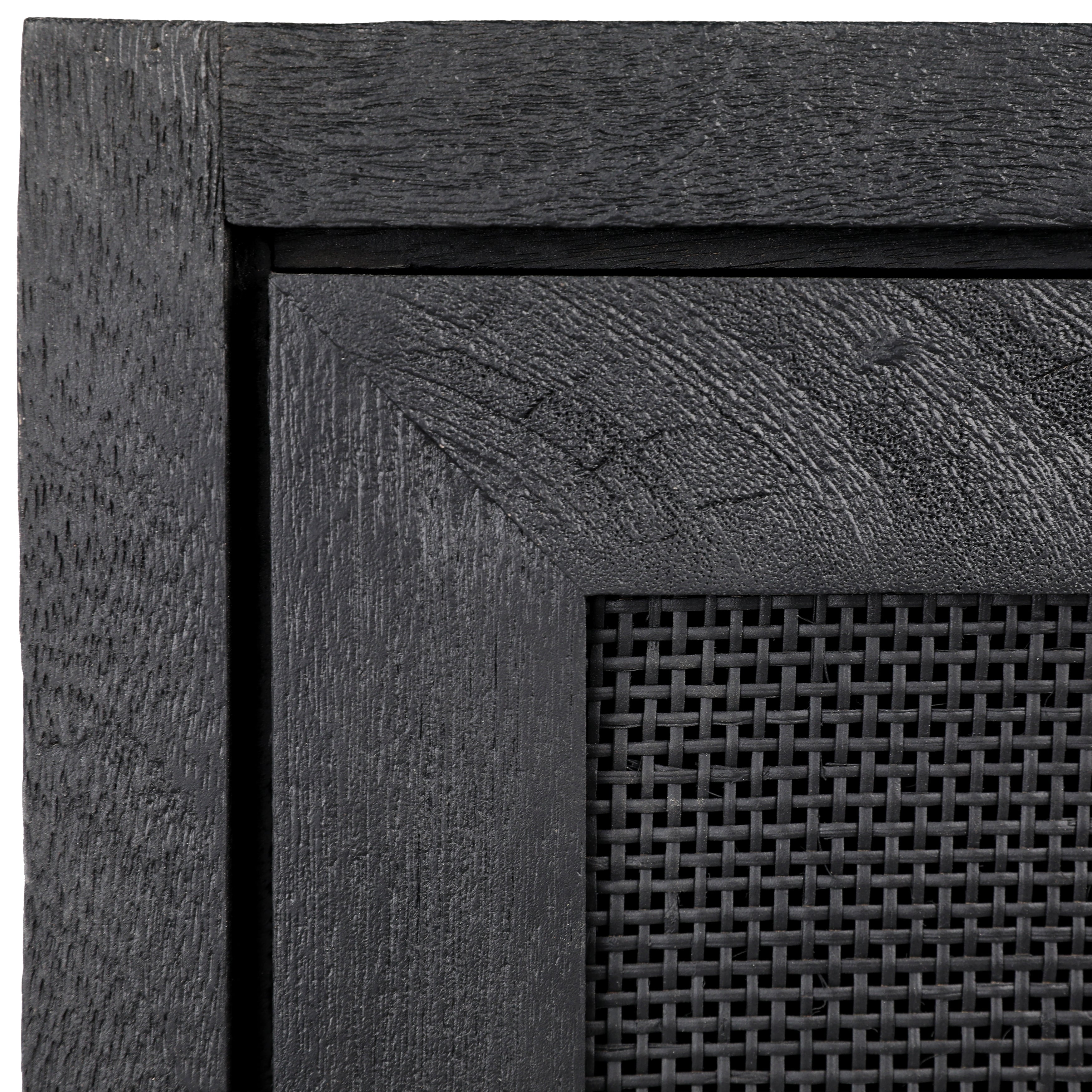 Featuring Owen Black Sideboard by Dovetail at Amethyst Home. This sleek Owen Black Sideboard adds contemporary style and functionality to your living space. Crafted from wood, it provides storage and display options with two drawers and two shelves. Its sleek black finish and minimalistic design bring a modern elegance to any room.
50w x 14d x 32h
Mango wood w. Amethyst Home provides interior design, new home construction design consulting, vintage area rugs, and lighting in the Austin metro area.