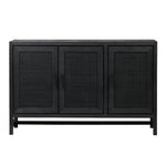 Featuring Owen Black Sideboard by Dovetail at Amethyst Home. This sleek Owen Black Sideboard adds contemporary style and functionality to your living space. Crafted from wood, it provides storage and display options with two drawers and two shelves. Its sleek black finish and minimalistic design bring a modern elegance to any room.
50w x 14d x 32h
Mango wood . Amethyst Home provides interior design, new home construction design consulting, vintage area rugs, and lighting in the Houston metro area.
