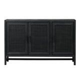 Featuring Owen Black Sideboard by Dovetail at Amethyst Home. This sleek Owen Black Sideboard adds contemporary style and functionality to your living space. Crafted from wood, it provides storage and display options with two drawers and two shelves. Its sleek black finish and minimalistic design bring a modern elegance to any room.
50w x 14d x 32h
Mango wood . Amethyst Home provides interior design, new home construction design consulting, vintage area rugs, and lighting in the Houston metro area.
