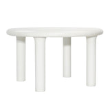 Featuring Lila White Concrete Dining Table by Dovetail at Amethyst Home. Elevate your outdoor dining experience with the Lila White Concrete Dining Table. With its sleek design and sturdy construction, this table provides a stylish and functional addition to any home. Safe for outdoors - enjoy al fresco meals with family and friends, or use it as a gath. Amethyst Home provides interior design, new home construction design consulting, vintage area rugs, and lighting in the Newport Beach metro area.