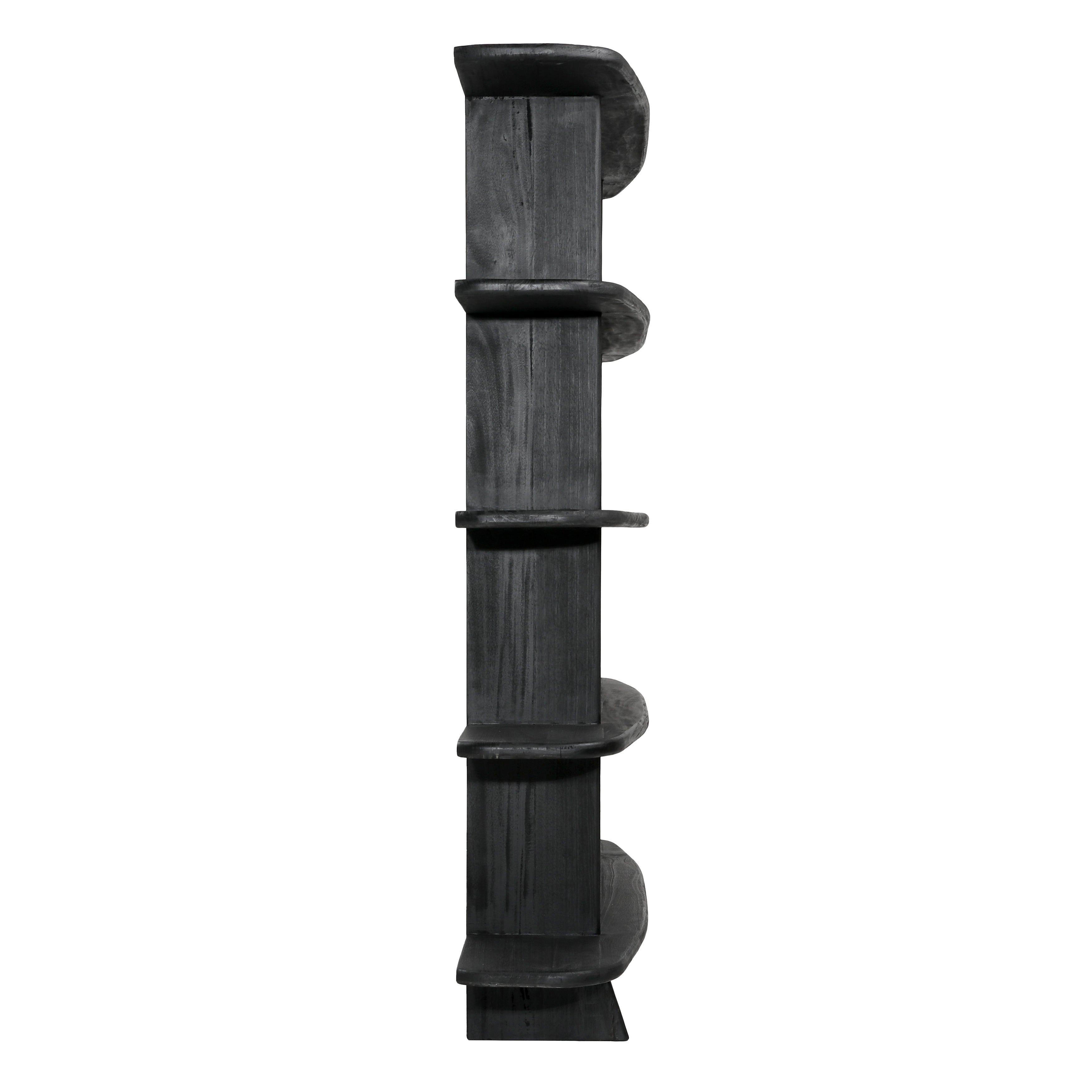 Featuring Rolland Black Bookcase by Dovetail at Amethyst Home. Stay organized with the Rolland Black Bookcase! Its contemporary design with two adjustable shelves ensures you get the storage you need. The black finish adds a modern touch to any room.
Depth : 14 inFinish : Black Sealed FinishHeight : 71 inMaterial : Select HardwoodVolume : 41 cu ftWeight : 124. Amethyst Home provides interior design, new home construction design consulting, vintage area rugs, and lighting in the Houston metro area.