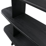 Featuring Rolland Black Bookcase by Dovetail at Amethyst Home. Stay organized with the Rolland Black Bookcase! Its contemporary design with two adjustable shelves ensures you get the storage you need. The black finish adds a modern touch to any room.
Depth : 14 inFinish : Black Sealed FinishHeight : 71 inMaterial : Select HardwoodVolume : 41 cu ftWeigh. Amethyst Home provides interior design, new home construction design consulting, vintage area rugs, and lighting in the Salt Lake City metro area.