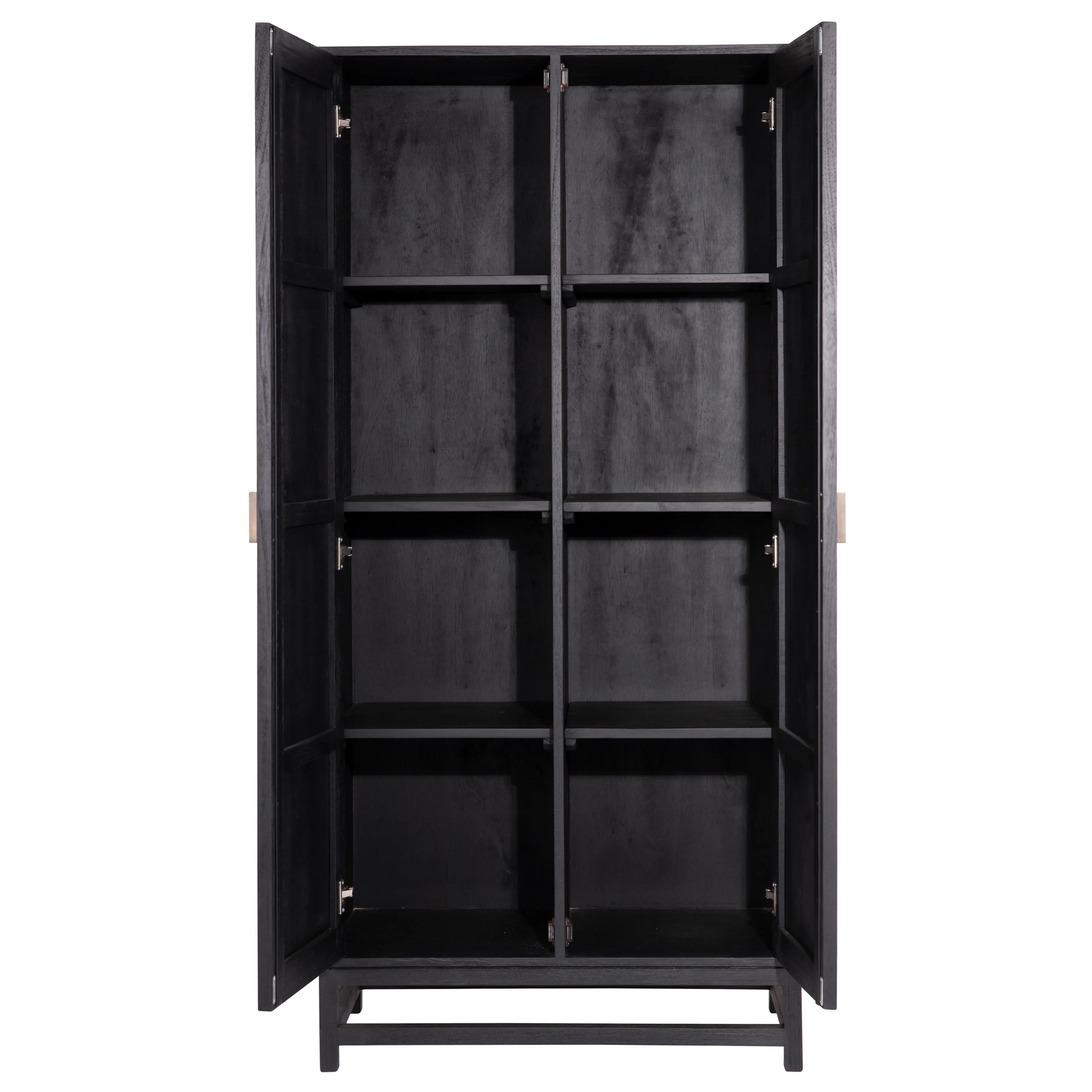 Featuring Royette Cabinet by Dovetail at Amethyst Home. Bring a touch of natural texture into your space with this Royette cabinet. This two-tone cabinet features a black hardwood frame with natural cane accent doors, along with shelf inserts for added storage space. Resulting in a versatile piece that complements a wide range of styles, from contemporary to . Amethyst Home provides interior design, new home construction design consulting, vintage area rugs, and lighting in the Seattle metro area.