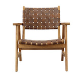 Featuring Sutri Occasional Chair by Dovetail at Amethyst Home. Warm cappuccino leather with comfortable wooden arms - the Sutri chair is an Amethyst fave!  We love the way it looks from the back.
Depth : 28 inFinish : Natural Finish with Brown LeatherHeight : 31 inMaterial : Teak Wood and Full Grain LeatherSeat_depth : 25 inWeight : 29 lbsWidth : 31 in. Amethyst Home provides interior design, new home construction design consulting, vintage area rugs, and lighting in the Seattle metro area.