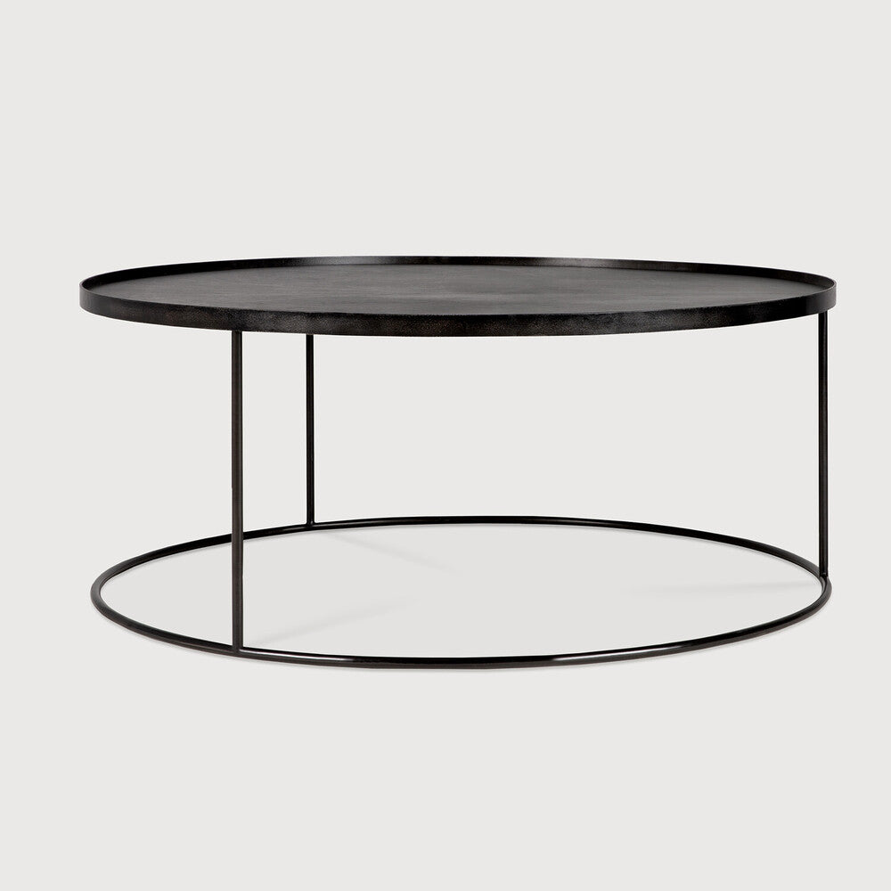 The round tray table is one of our most versatile pieces: while it serves its function as a coffee table, its ability to adopt different trays allows you to mix or match various colors and patterns, creating a personal piece that is uniquely yours. And of course, a set equals twice the fun and creativity. Amethyst Home provides interior design services, furniture, rugs, and lighting in the Des Moines metro area.