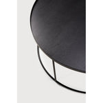 The round tray table is one of our most versatile pieces: while it serves its function as a coffee table, its ability to adopt different trays allows you to mix or match various colors and patterns, creating a personal piece that is uniquely yours. And of course, a set equals twice the fun and creativity. Amethyst Home provides interior design services, furniture, rugs, and lighting in the Miami metro area.