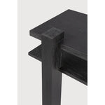 Featuring Abstract Console Teak Black by Ethnicraft at Amethyst Home. Inspired by the Dutch architectural movement de Stijl, the Abstract console is not only centered around style, but also purpose. With its contemporary black finish, discover new proportions and interest from every angle.
Dimensions: 16.5"d x 52.5"w x 33.5"h
Finish : VarnishedFloor Protector :. Amethyst Home provides interior design, new home construction design consulting, vintage area rugs, and lighting in the Tampa metro area.