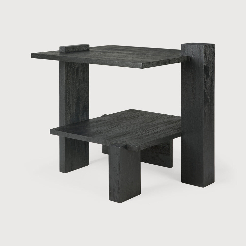 Featuring Abstract Side Table by Ethnicraft at Amethyst Home. Inspired by the Dutch architectural movement de Stijl, the Abstract side table is not only centered around style, but also purpose. With its contemporary black finish discover new proportions and interest from every angle.
Dimensions: 20.5"d x 22.5"w x 19.5"h
Brushed : This finishing gives our . Amethyst Home provides interior design, new home construction design consulting, vintage area rugs, and lighting in the Kansas City metro area.