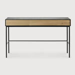 Featuring Blackbird Desk by Ethnicraft at Amethyst Home. For our Blackbird collection, designer Alain van Havre brings together opposing elements, combining soft round legs and eye-catching graphic lines into light and airy designs.
Dimensions: 16.5"d x 50"w x 30.5"h
Anti-tipping mechanism : YesBrushed : This finishing gives our furniture more depth. The r. Amethyst Home provides interior design, new home construction design consulting, vintage area rugs, and lighting in the Des Moines metro area.