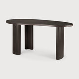 Featuring Boomerang Mahogany Dark Brown Desk by Ethnicraft at Amethyst Home. Inspired by shapes found in nature, the Boomerang collection features a playful, pebble top set on curved legs with a stacked, wood stick effect. The Boomerang desk is a statement piece for any workspace with its organic, eye-catching design unique for the office.
Dimensions: 33"d . Amethyst Home provides interior design, new home construction design consulting, vintage area rugs, and lighting in the Park City metro area.