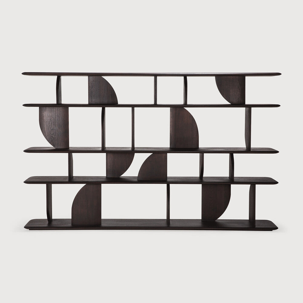 Geometric Rack Teak Dark Brown | ready to ship!