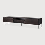 Featuring Grooves TV Cupboard Teak Black by Ethnicraft at Amethyst Home. The Grooves TV cupboard in solid teak is soulful to say the least. Every single line you see is hand carved, making each piece truly unique. Small imperfections are part of the story, even more so: they enhance Grooves' character. The result is a slightly different surface every time, . Amethyst Home provides interior design, new home construction design consulting, vintage area rugs, and lighting in the Charlotte metro area.