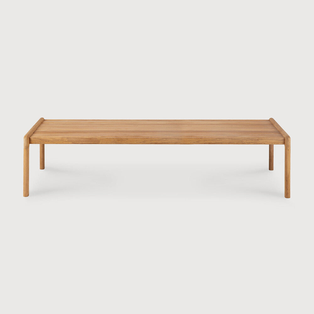 Featuring Jack Outdoor Coffee Table Teak by Ethnicraft at Amethyst Home. With the same luxuriant shapes and curves as the wider Jack collection, the Teak Jack coffee table was designed to attract attention as a single item or arranged together in a composition specific to your needs.
Dimensions: 26"d x 59.5"w x 14"h
Floor Protector : YesMain Material : TeakM. Amethyst Home provides interior design, new home construction design consulting, vintage area rugs, and lighting in the Portland metro area.