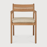 Featuring Jack Outdoor Dining Chair Teak by Ethnicraft at Amethyst Home. Alluring from every angle, luxuriant shapes and curves form the basis of the Jack collection. Featuring upholstery woven in Belgium, the Jack offers clean, classic lines with a modern touch. Every detail has been meticulously crafted to ensure comfort and elegance while enjoying the . Amethyst Home provides interior design, new home construction design consulting, vintage area rugs, and lighting in the Los Angeles metro area.